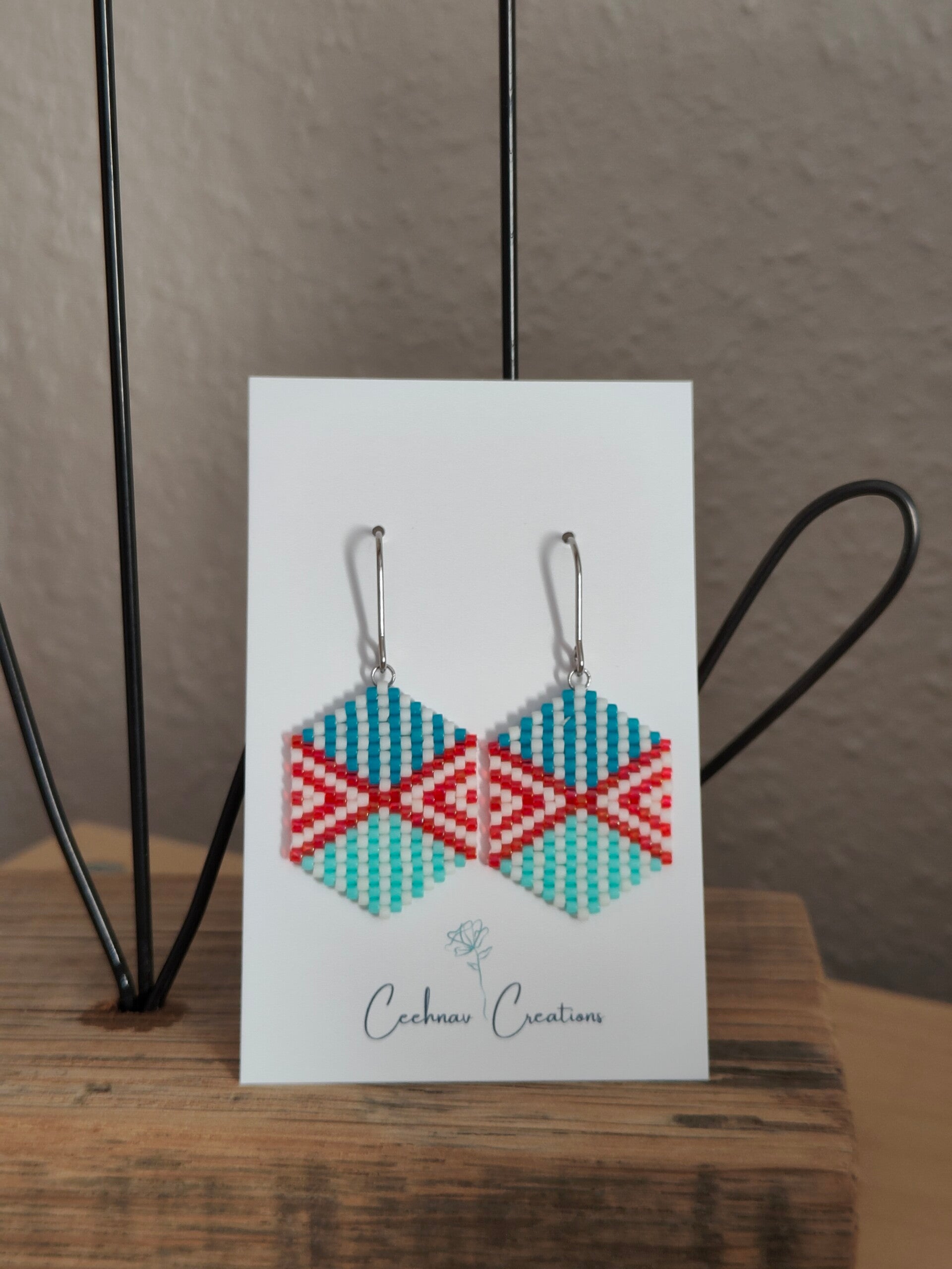 Noëmie  - turquoise/rood