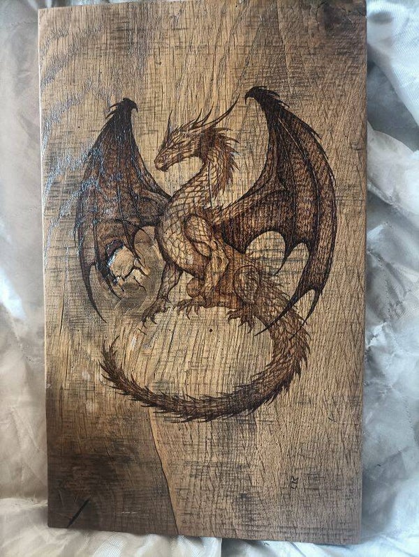 Plateau de présentation cuisine - Dragon