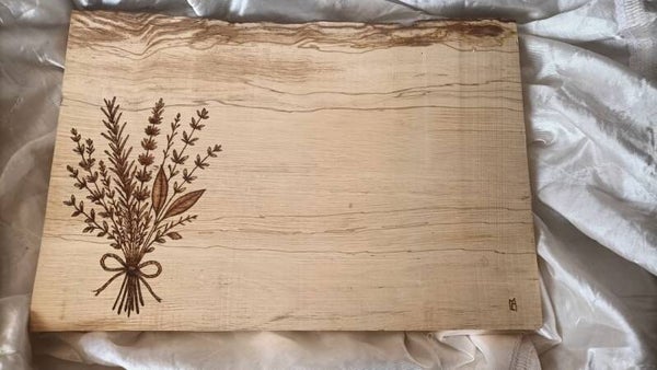 Plateau de présentation cuisine - Bouquet Herbes Aromatiques