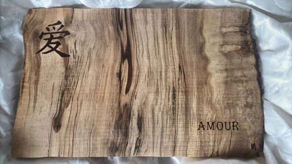 Plateau de présentation cuisine - Amour