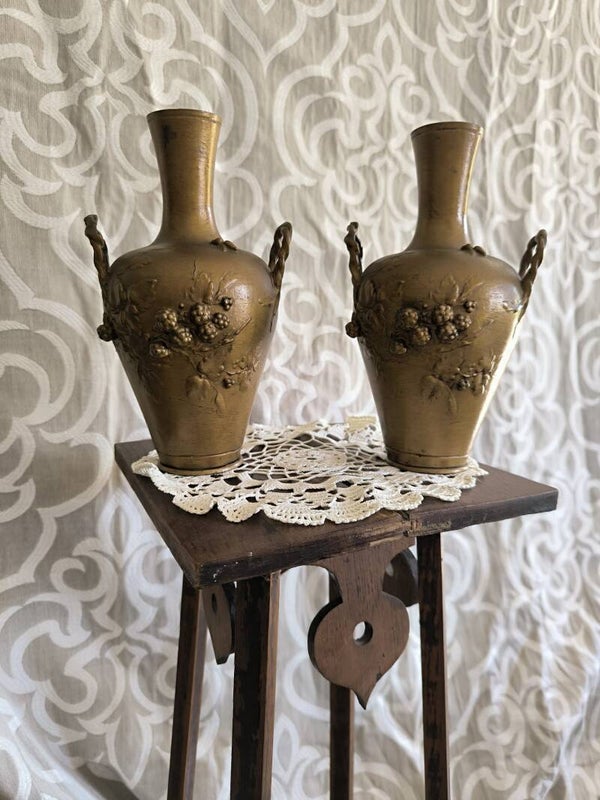 Paire ancienne de Cassolettes en Bronze François Moreau