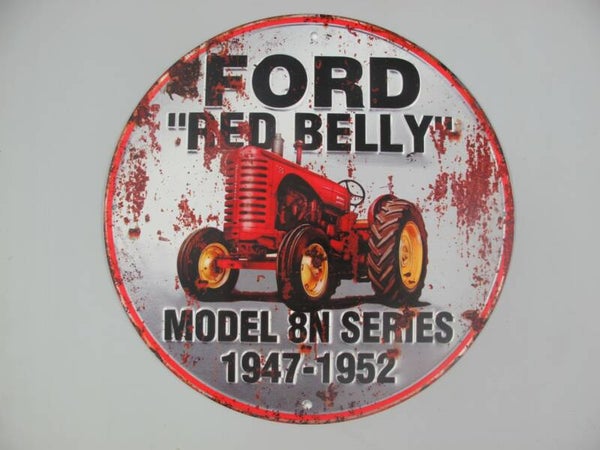 Ford , red belly  metalen wandbord.