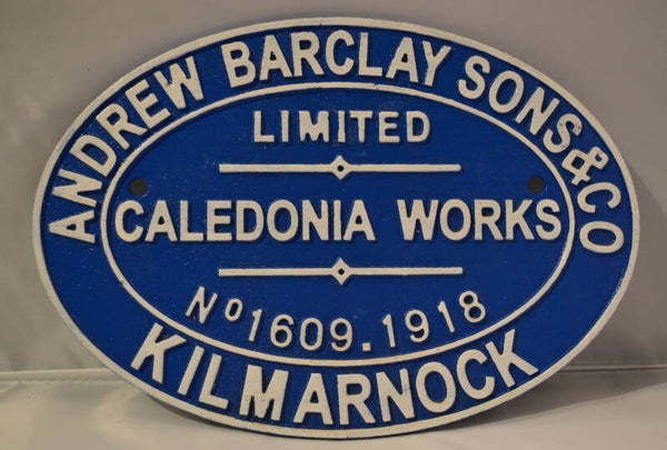 Andrew , barclay sons&co gietijzeren wandbord.