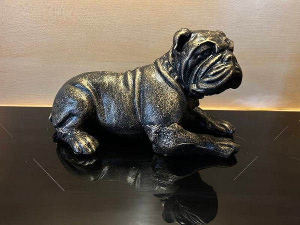 Bordeauxdog gietijzeren bronskleurig beeld