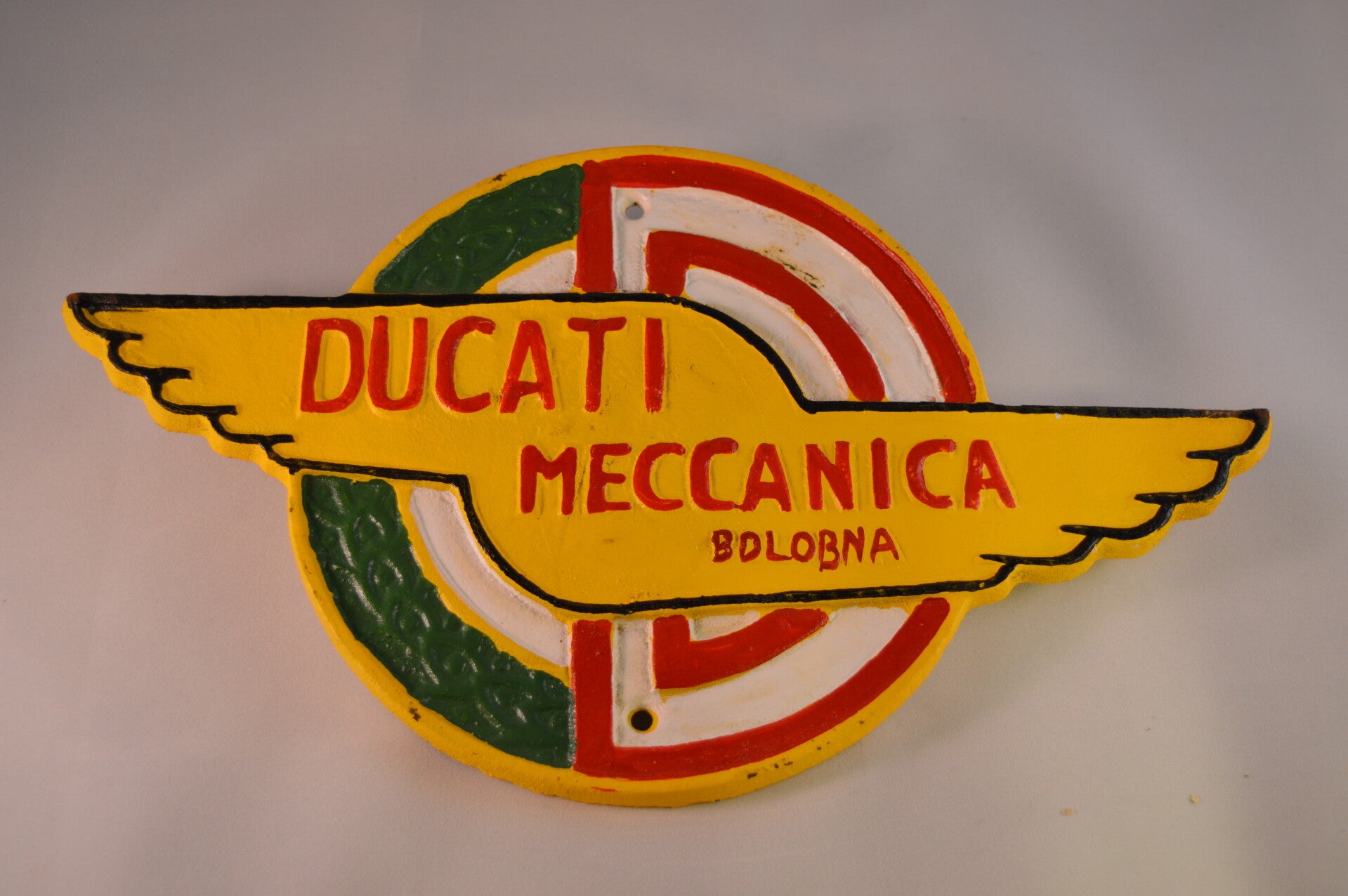 Ducati Wings meccanica gietijzeren wandbord voor de verzamelaar