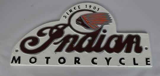 Indian motorcycle gietijzeren wandbord garagebord