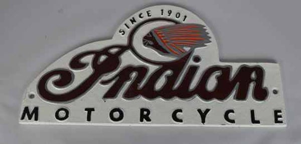 Indian motorcycle gietijzeren wandbord garagebord
