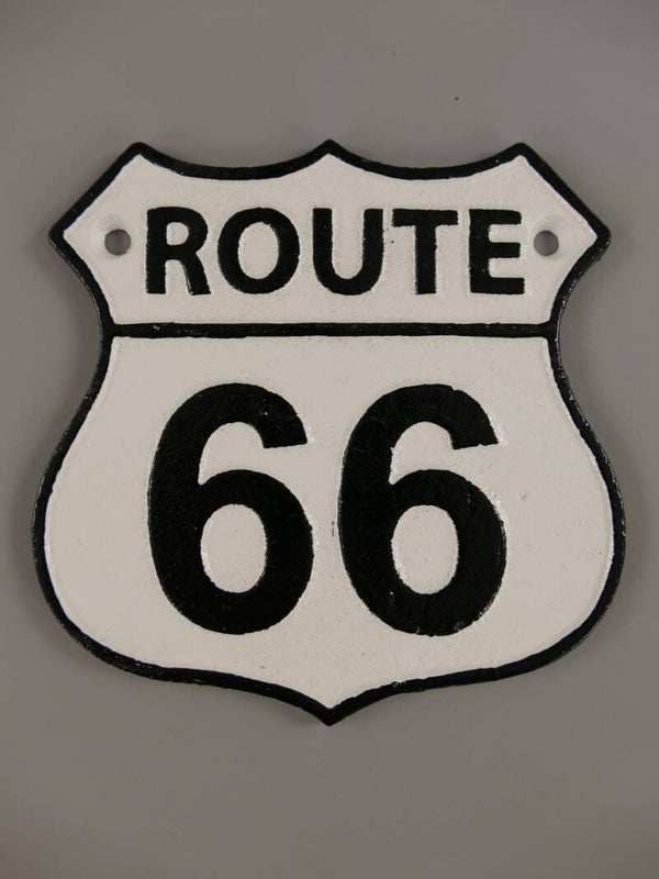 Route 66 leuk gietijzeren wandbordje
