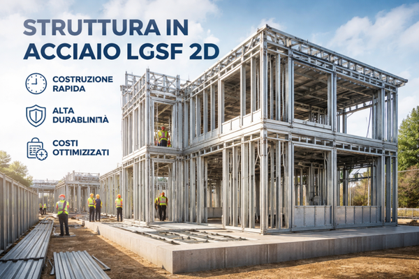 Struttura In acciaio LGSF 2D