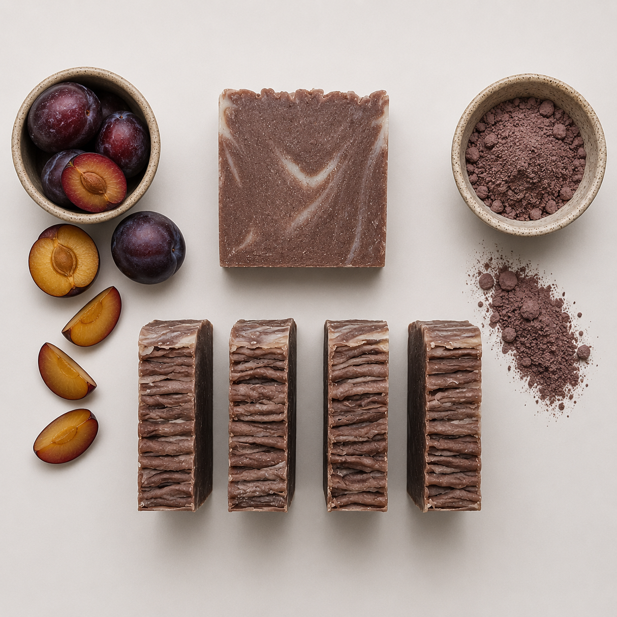 Spicy Brazilian Plum - Cold Process Soap Bar