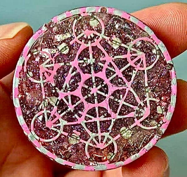 Première fabrication | Médaillon « Amour » | Quartz rose