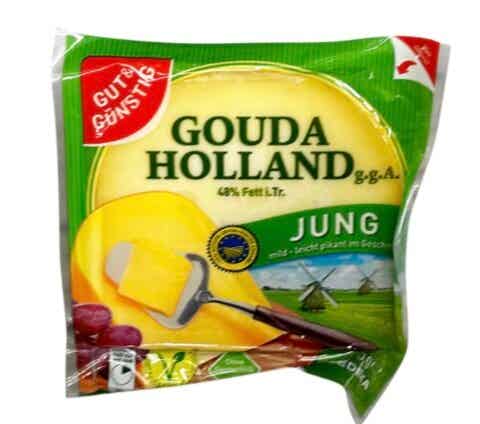 Gauda Käse jung  am Stück 450g