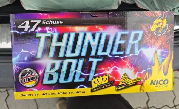 Thunder Bolt 47 Schuss Feuerwerk