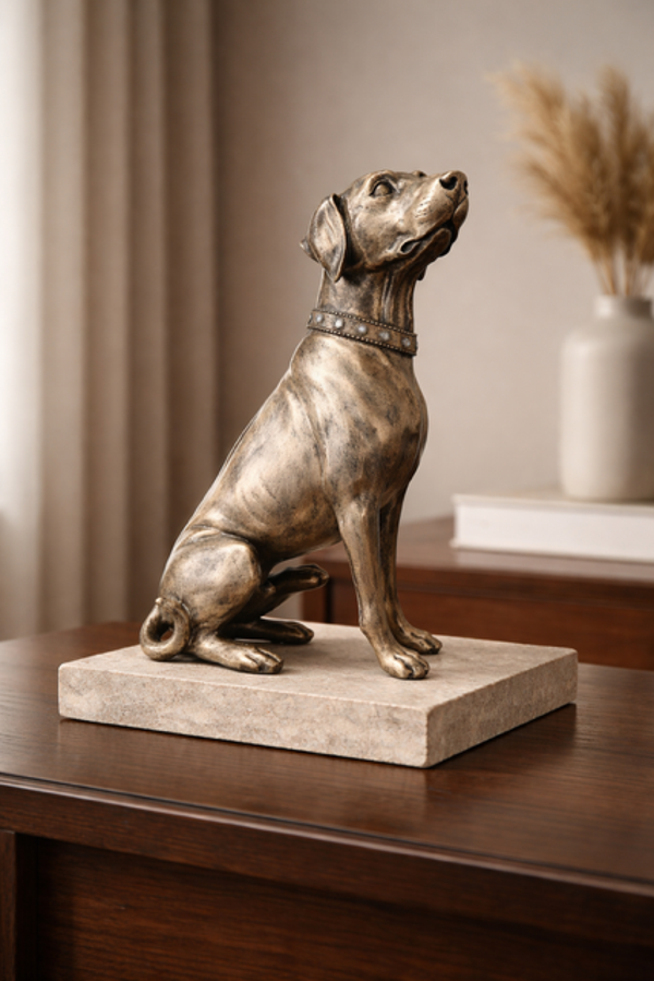 Barok style hond zittend