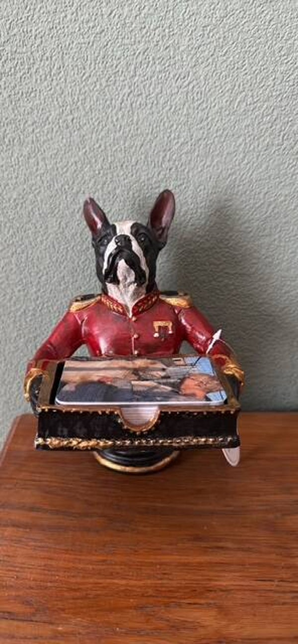 Visitekaartjeshouder 17 cm hoog