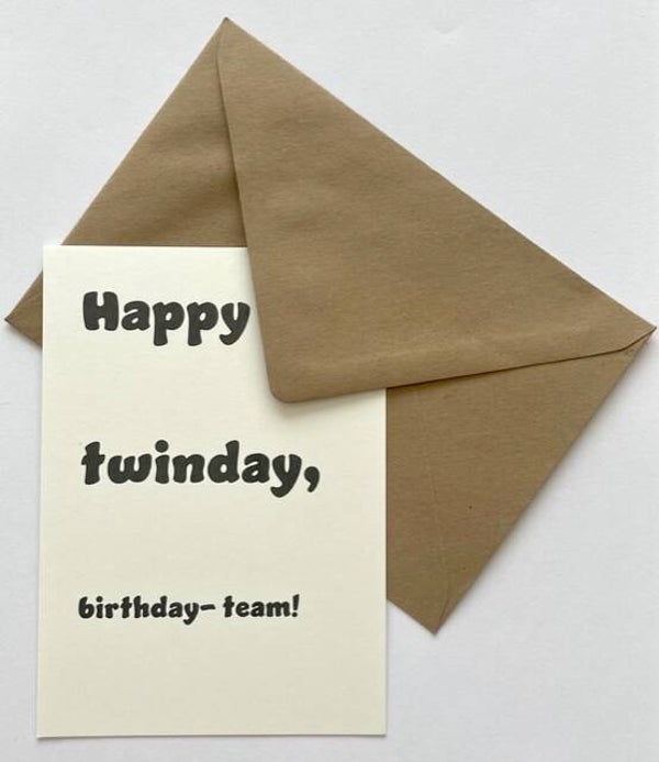 Happy twinday
