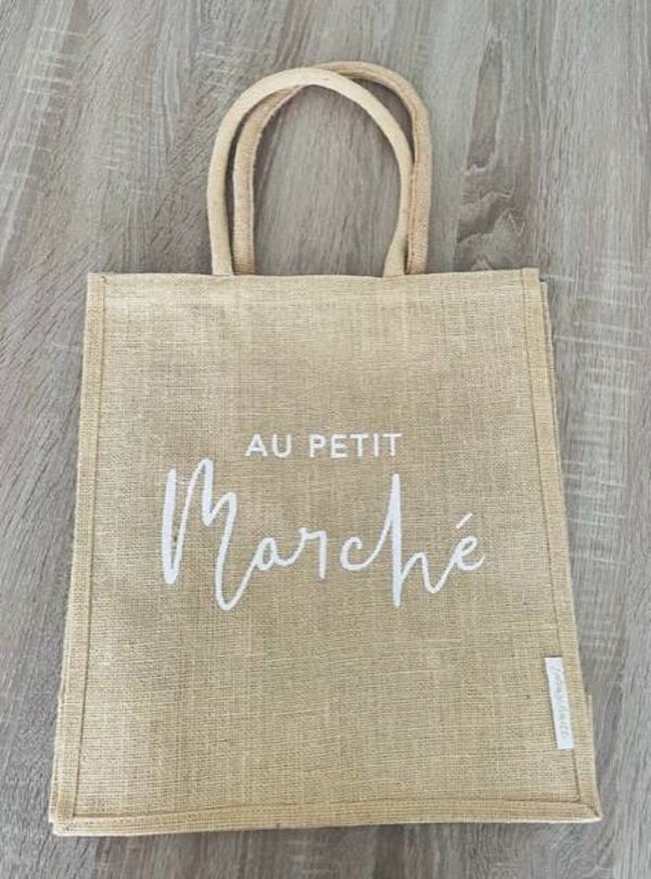 Jute shopper - Au petit marché