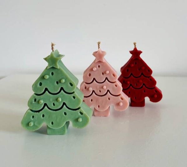 Hand gegoten kaars kerstboom 2.0