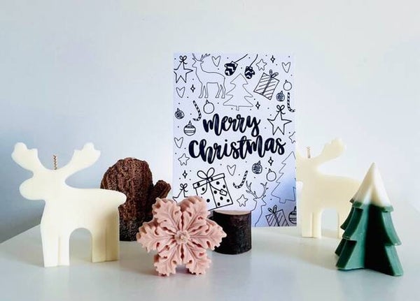 Kerst- inkleurkaart