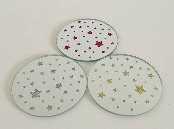 Kerstschaaltje sterren en glitters