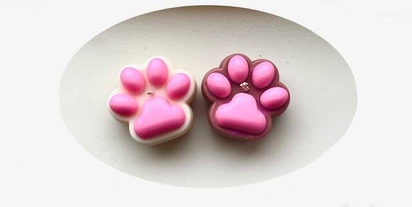 Hand gegoten kaars pootje S/L