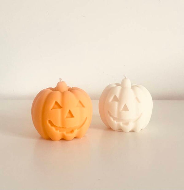 Hand gegoten kaars griezelige pompoen 🎃