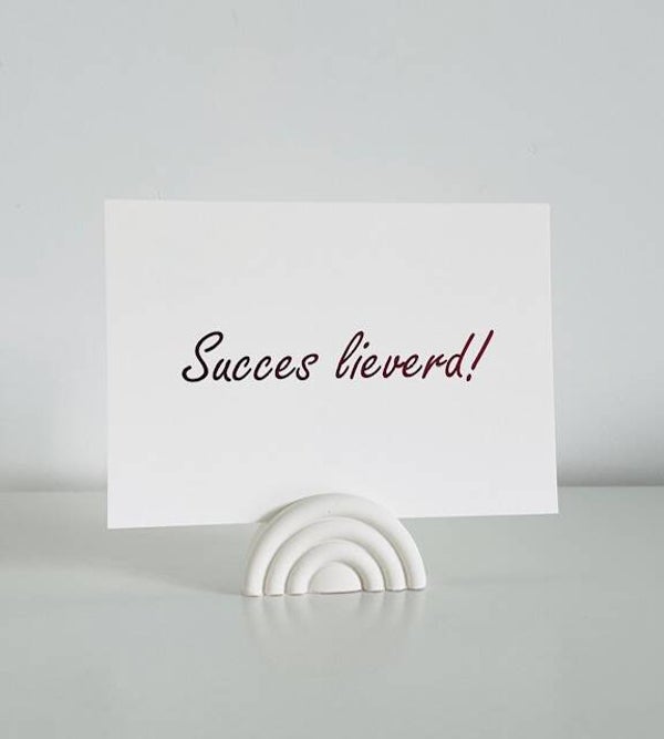 Hand gegoten foto/kaarthouder🌈 - jesmonite