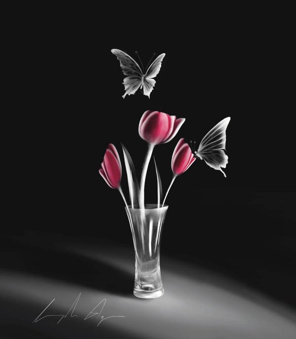 Shotglasstulip  40cm x 45cm