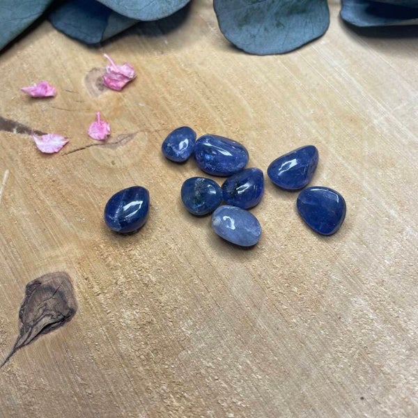 Tanzaniet trommelsteen xs