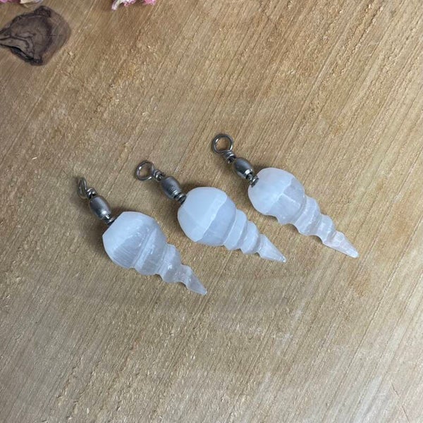 Seleniet spiraal edelsteenhanger / pendel hanger