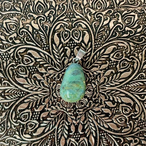 Robijn in Fuchsiet edelsteenhanger