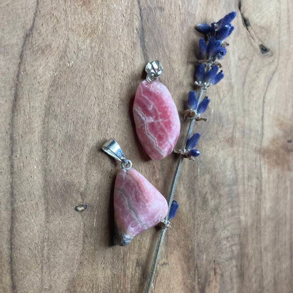 Rhodochrosiet edelsteen hanger