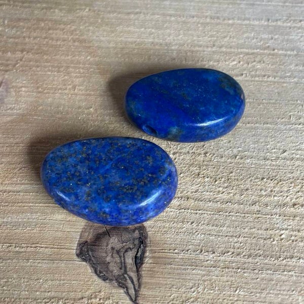 Lapis lazuli doorboorde hanger