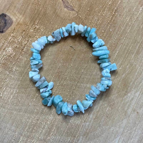 Larimar edelsteen splitarmband