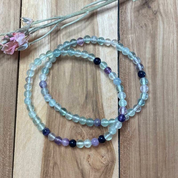 Fluoriet edelsteen armband