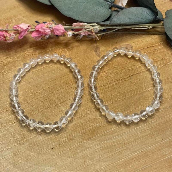 Bergkristal edelsteenarmband