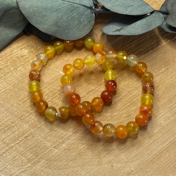 Carneool edelsteen armband ca. 9mm kralen