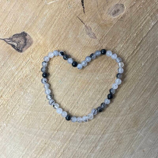 Armband toermalijnkwarts ca. 4 mm