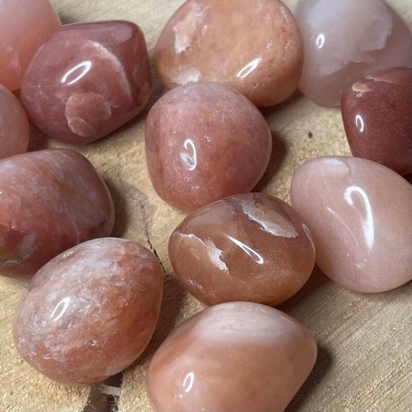 Rode aventurijn trommelsteen