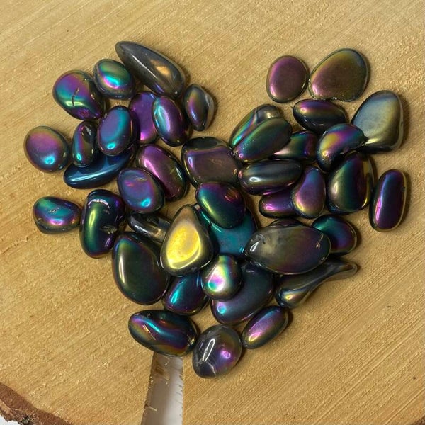 Titanium aura kwarts trommelsteen