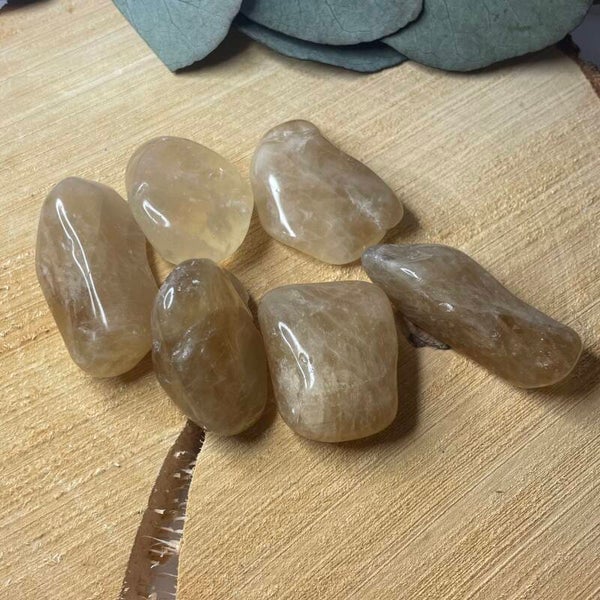 Natuurlijk citrien trommelsteen