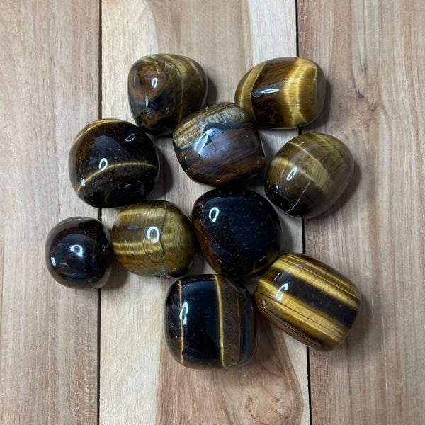 Tijgeroog trommelsteen