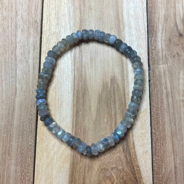 Labradoriet facet armband ca. 6mm