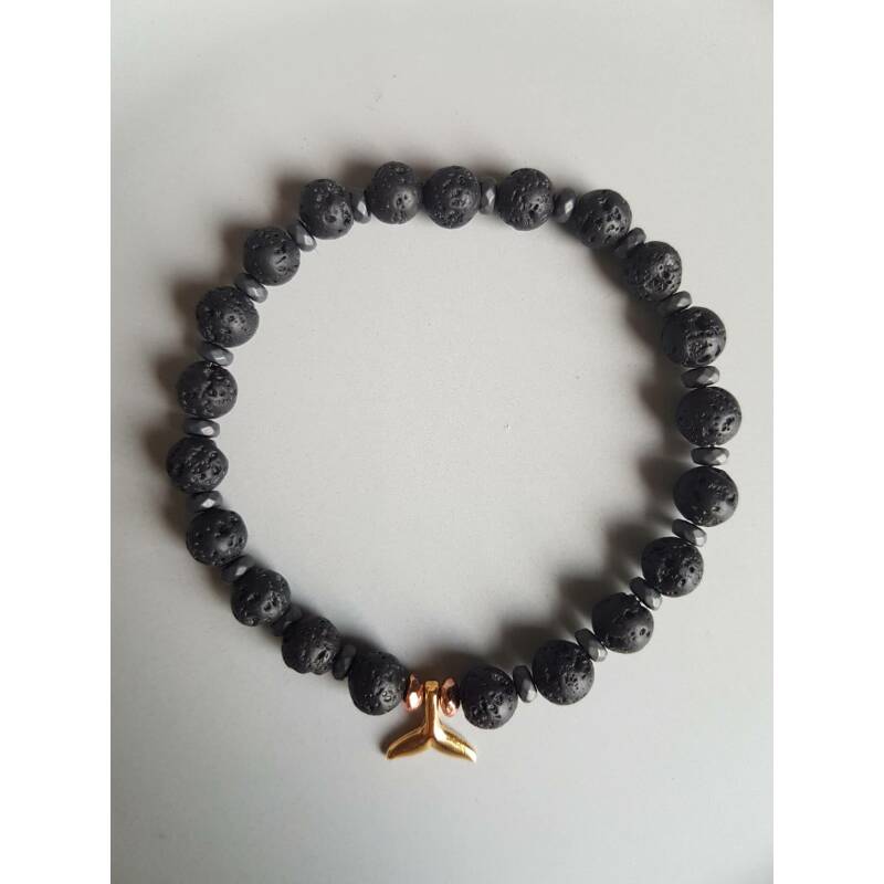 Bracelet men gift pendant handmade natural stonebeads Chain 