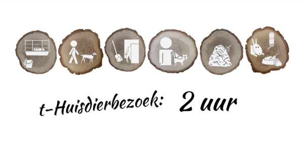 t-Huisdierbezoek: 2 uur