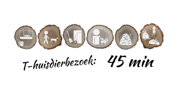 t-Huisdierbezoek: 45 minuten