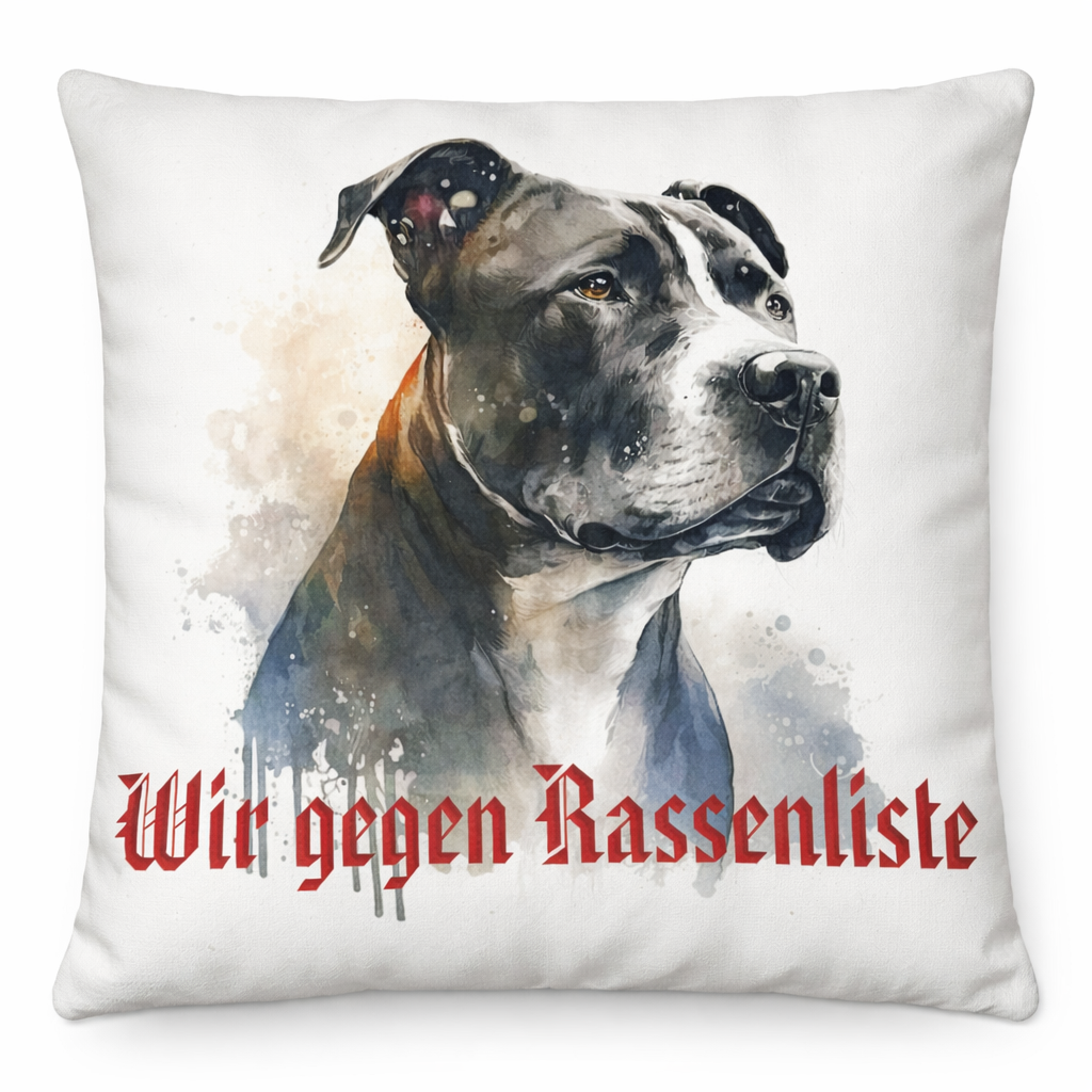 Kopfkissen Bezug ,,Wir gegen Rasseliste,,
