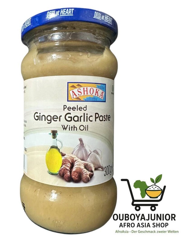 Ashoka Peeled Ginger & Garlic Paste with Oil 300gr