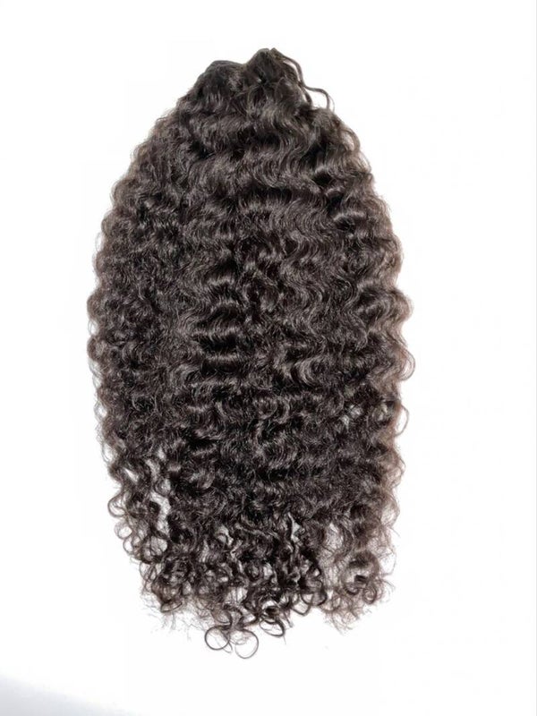 Natural Color Burmese curly - Double Drawn - 3 bundles