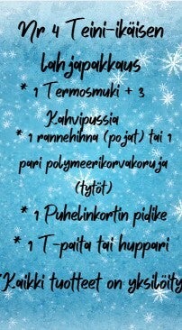 Nr 4 Teini ikäisen lahjapakkaus